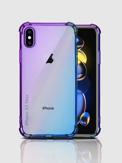 Чехол на Apple iPhone XS Max градиент прозрачный