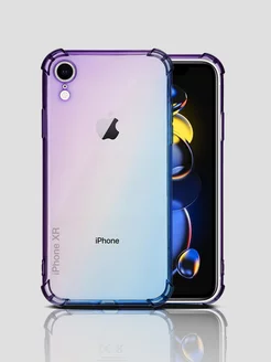 Чехол на Apple iPhone XR прозрачный градиент