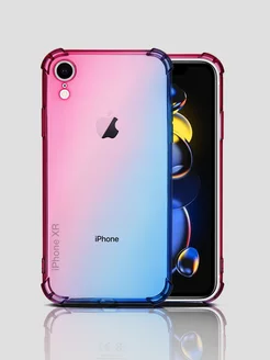 Чехол на Apple iPhone XR прозрачный градиент