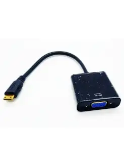 Конвертер видеосигнала, переходник, адаптер miniHDMI-VGA