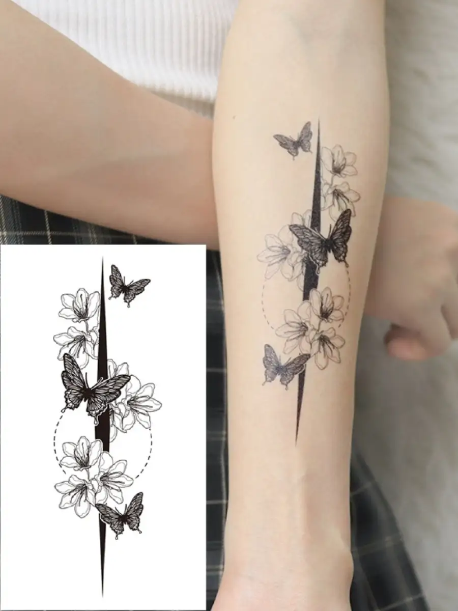 Тату (татуировка) Бабочка: значение и эскизы женские и мужские