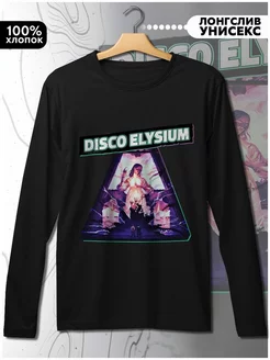 Лонгслив с принтом Disco Elysium Диско Элизиум Гаррье