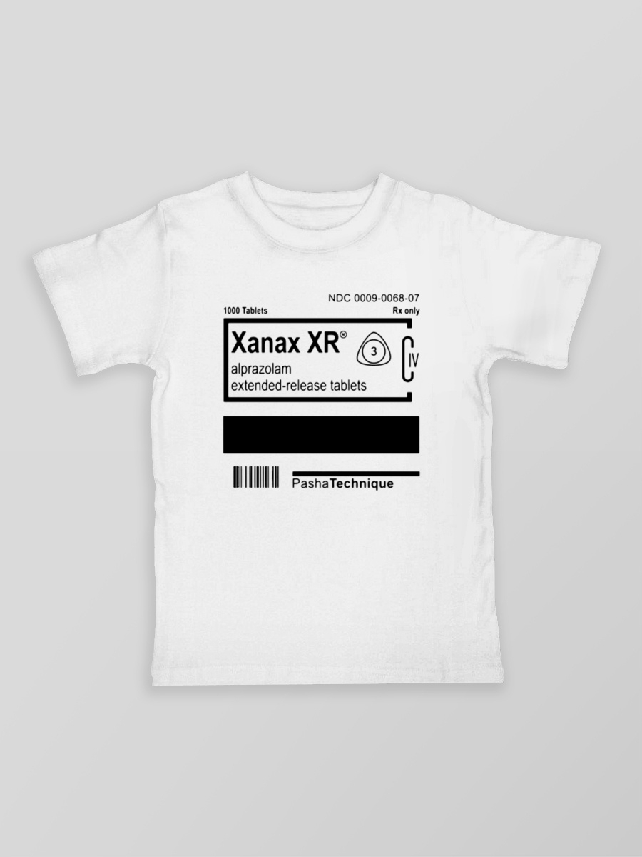 Нужен ксанакс текст. Футболка Паши техника ксанакс. Футболка Паши техника xanax. Xanax XR футболка.