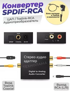 Конвертер SPDIF-toslink to RCA, ЦАП оптика колокольчики